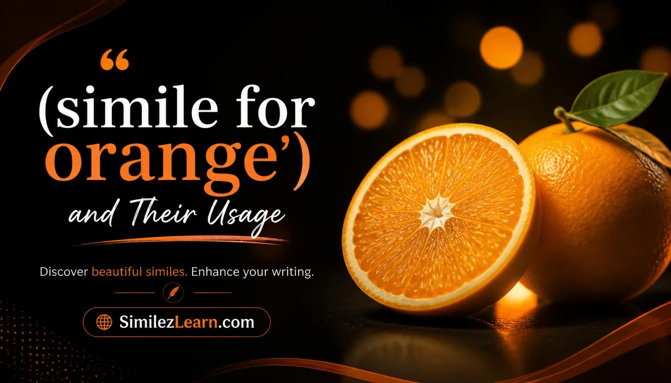 simile for orange