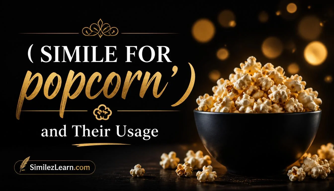 simile for popcorn