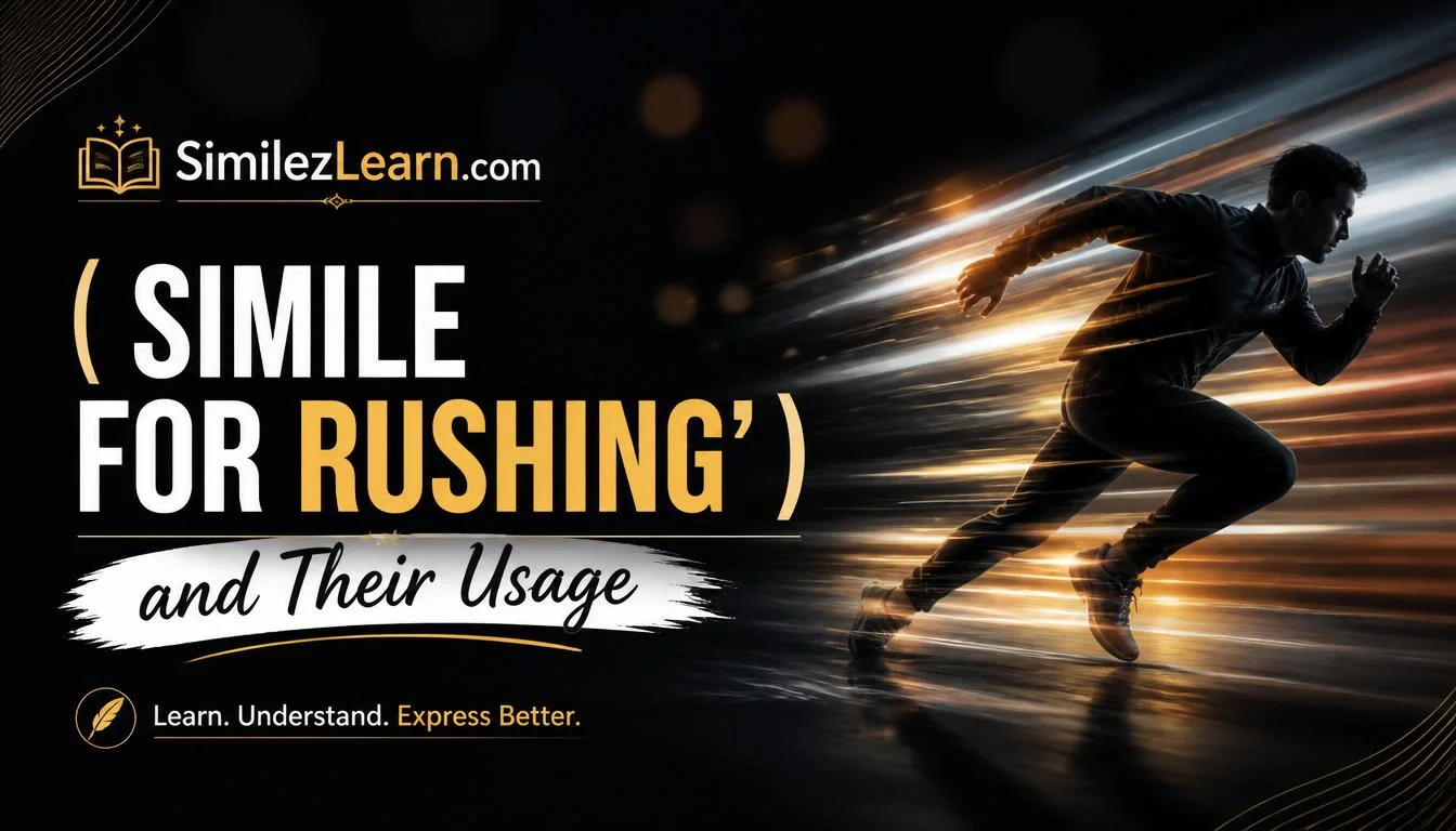 simile for rushing