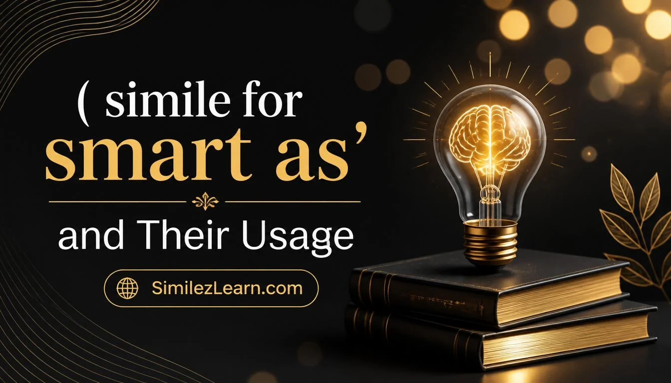 simile for smart as