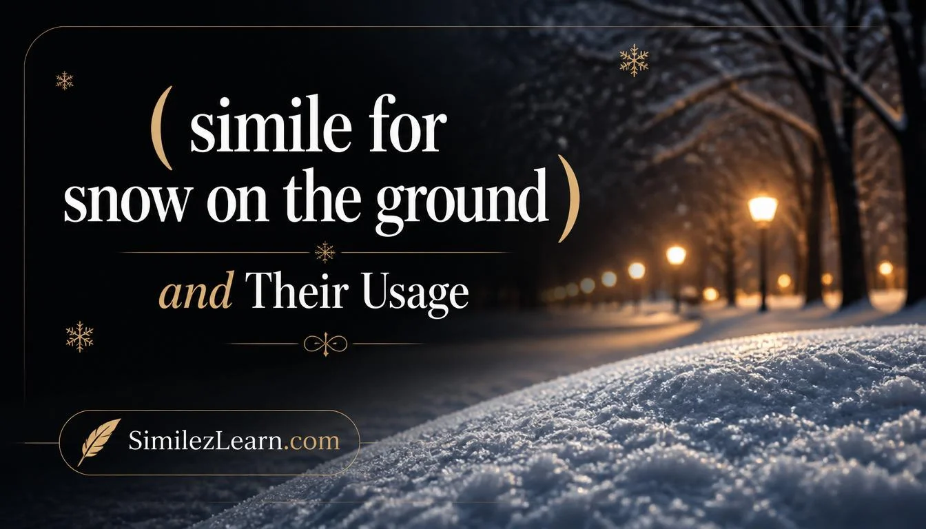 simile for snow on the ground