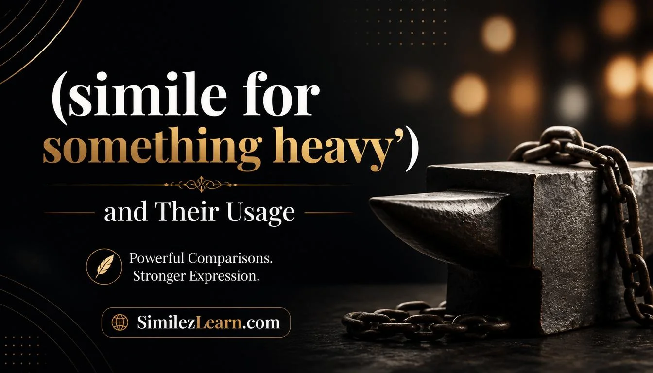 simile for something heavy