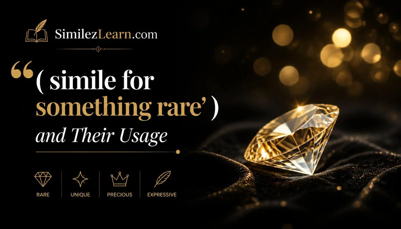 simile for something rare