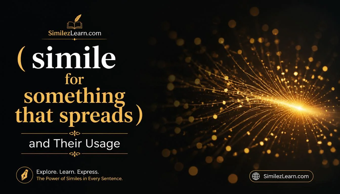 simile for something that spreads