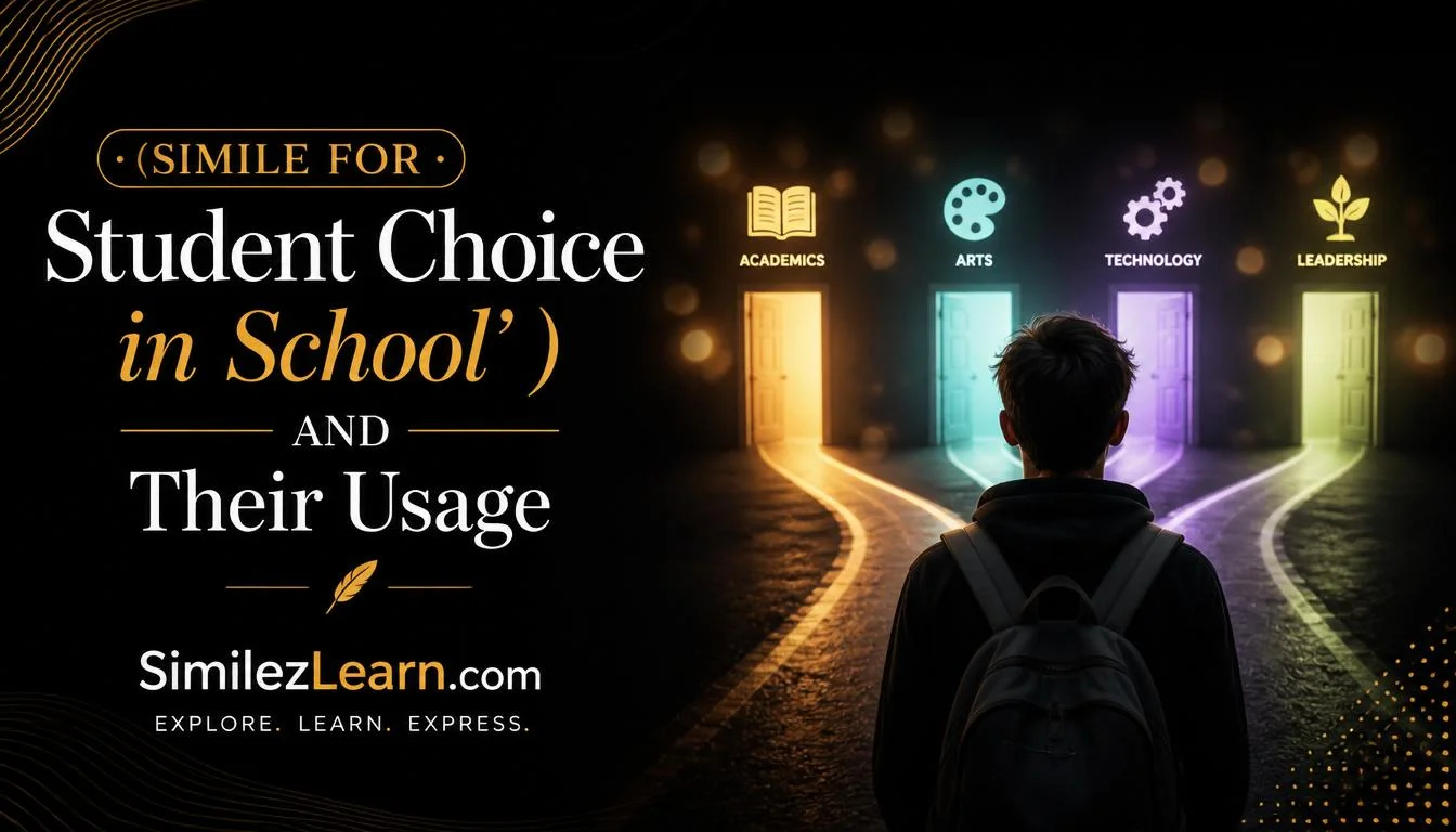 simile for student choice in school