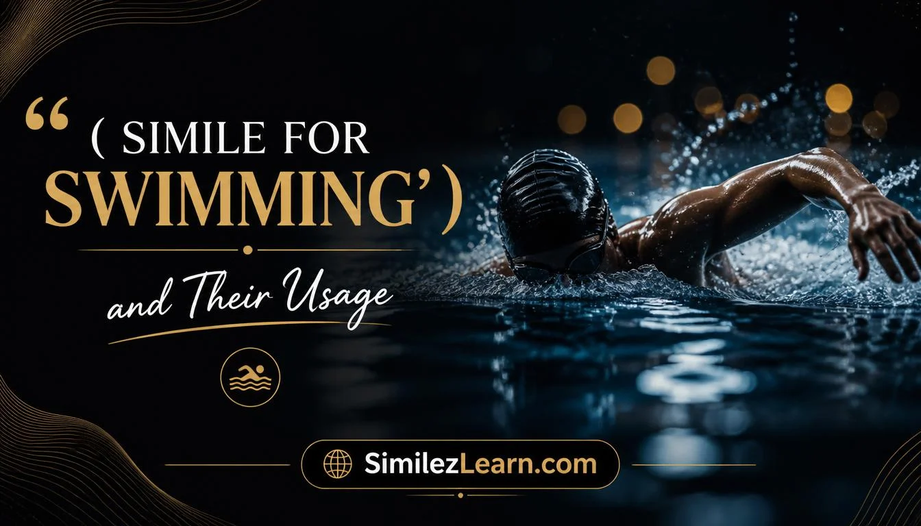 simile for swimming