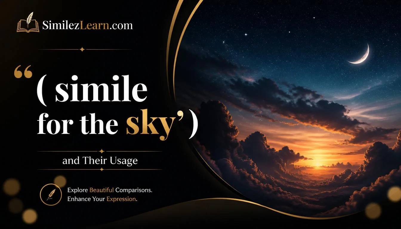 simile for the sky