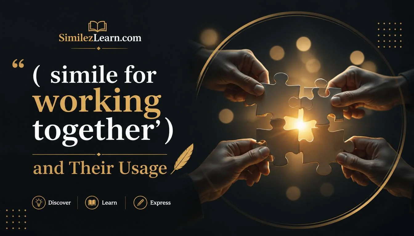 simile for working together
