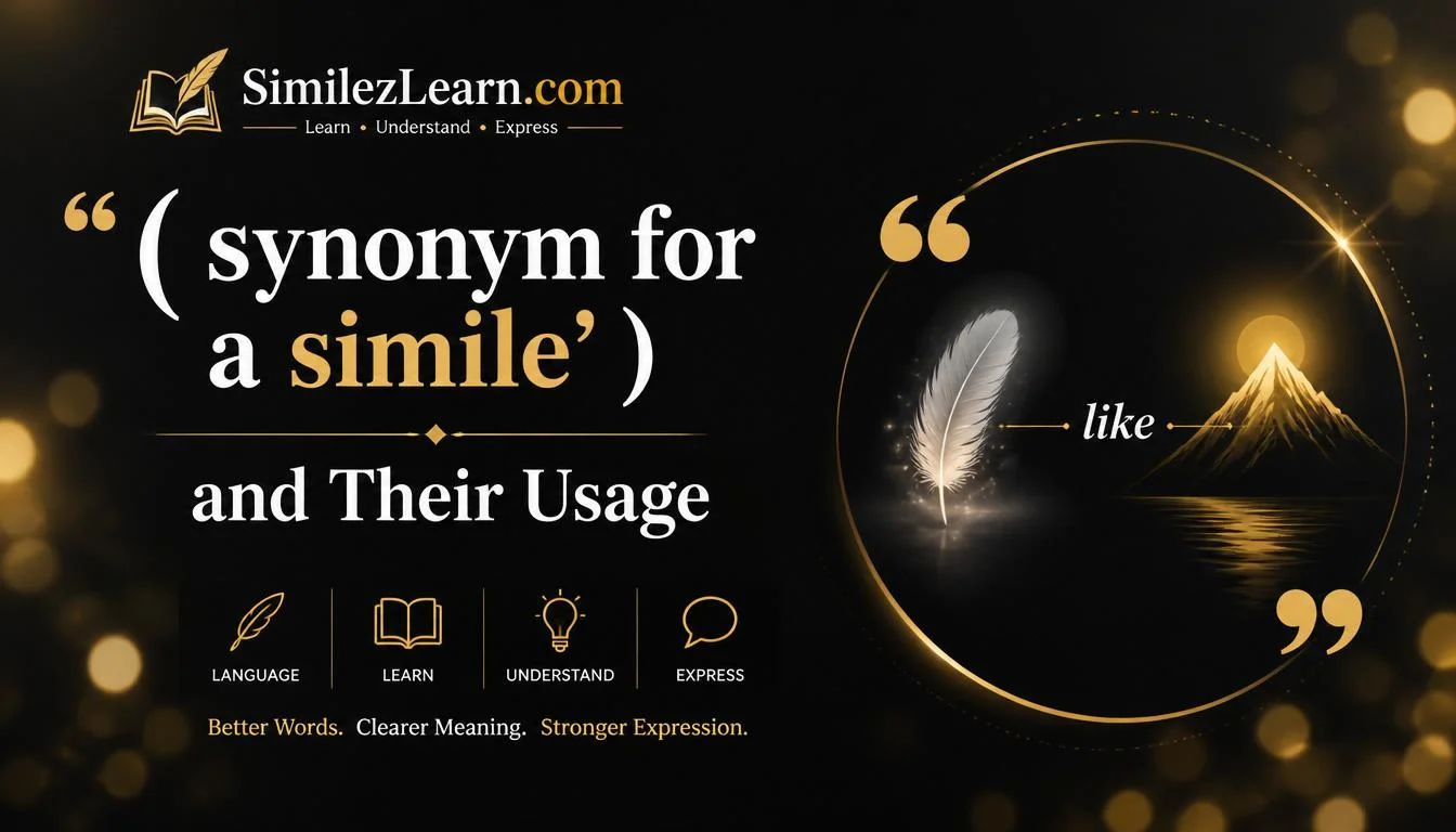 synonym for a simile