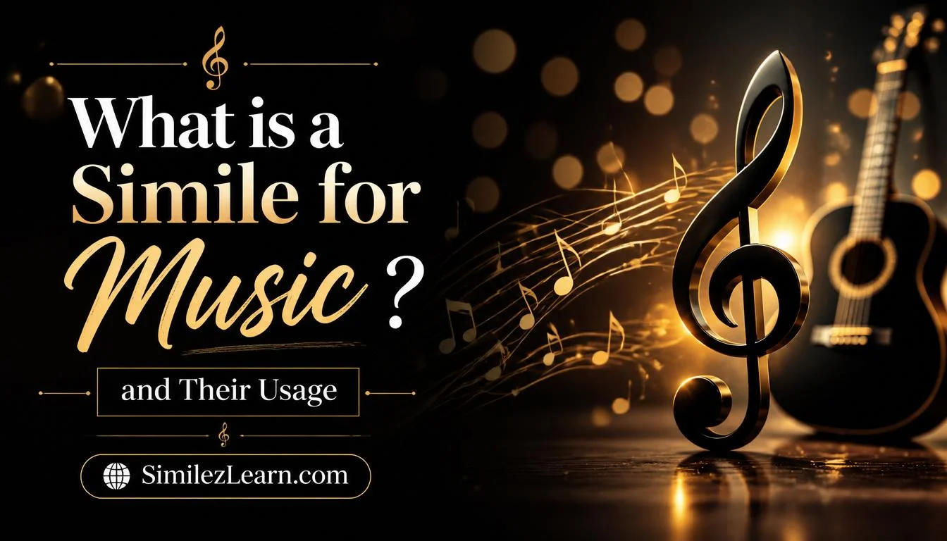what is a simile for music