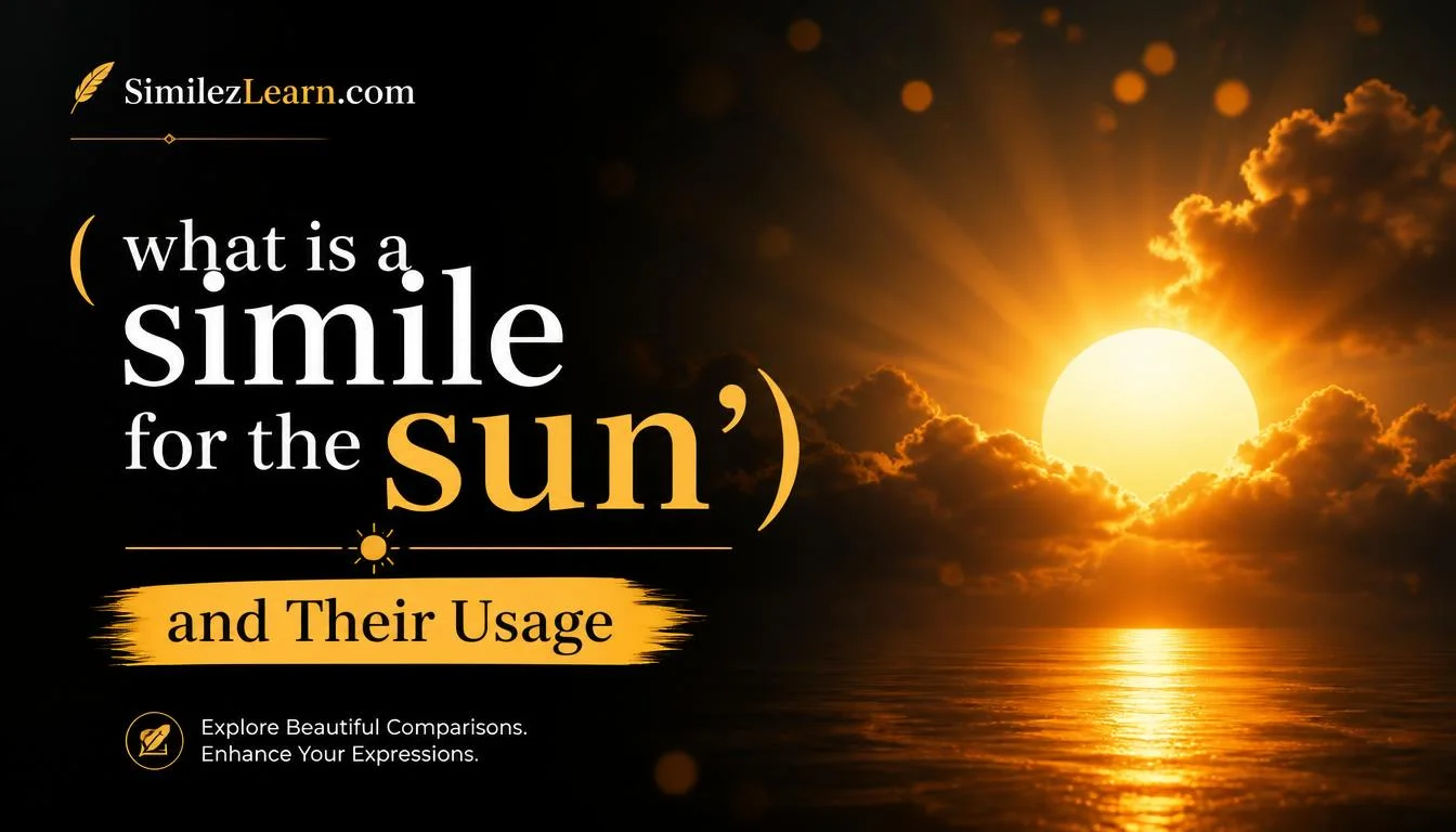 what is a simile for the sun