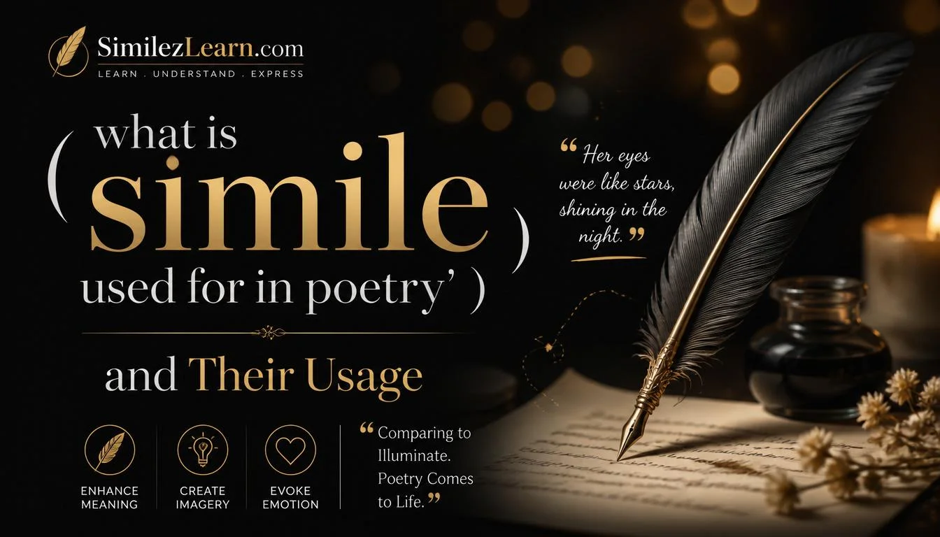 what is simile used for in poetry