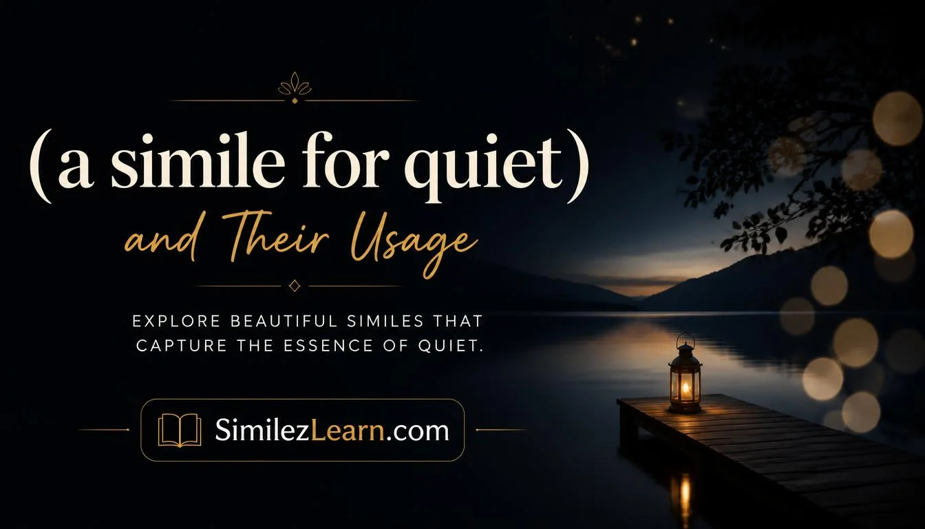 a simile for quiet