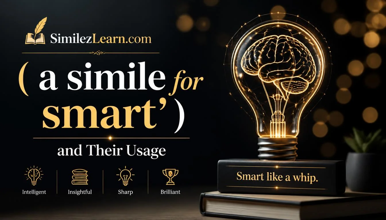a simile for smart