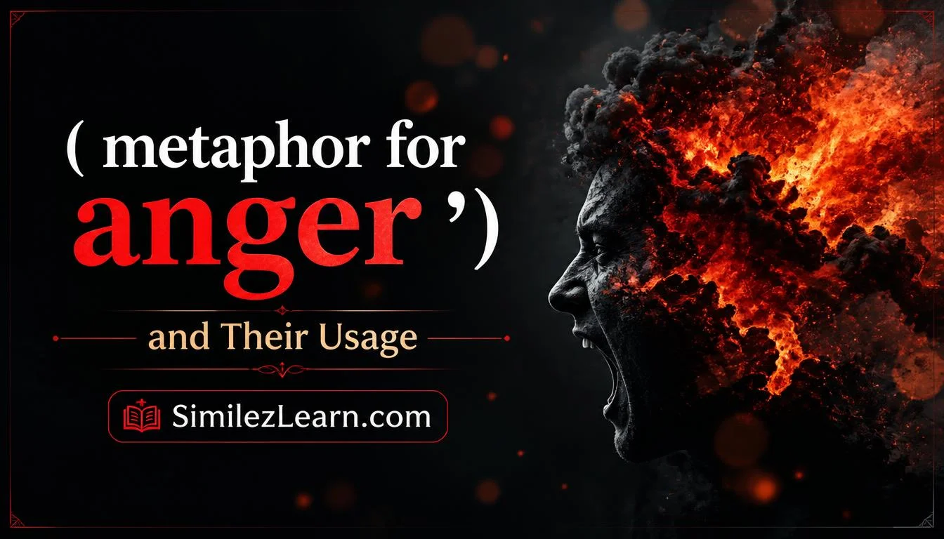 metaphor for anger