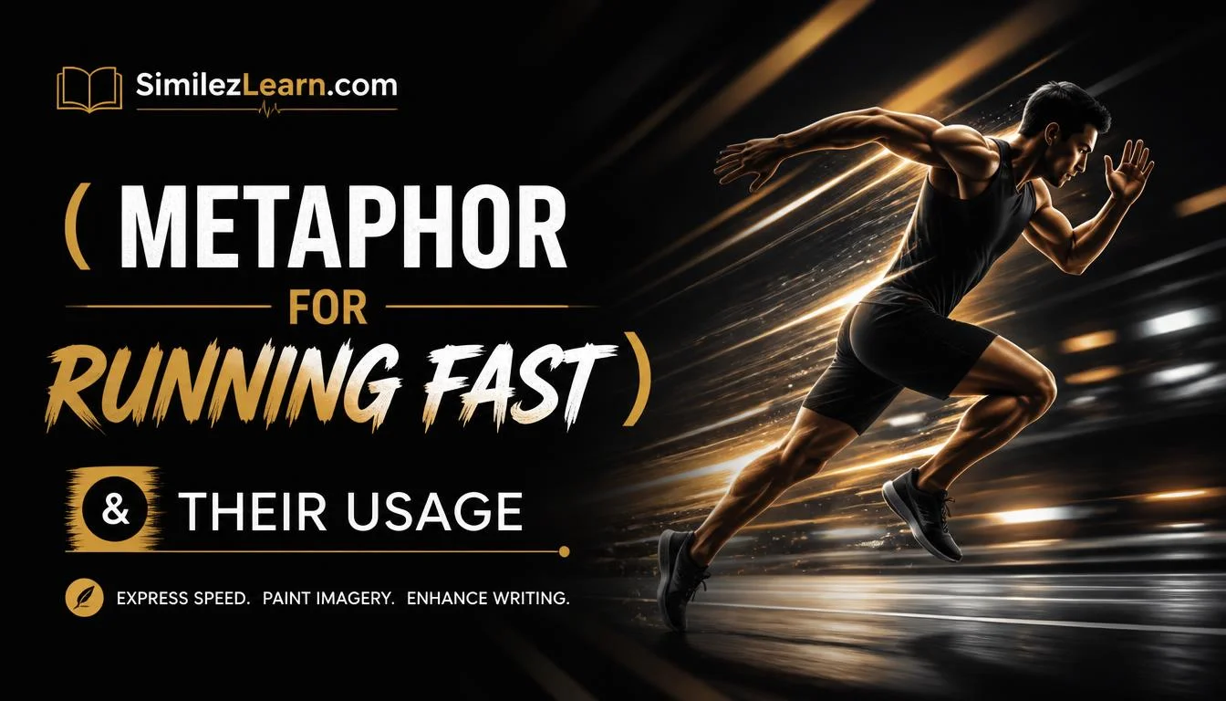 metaphor for running fast