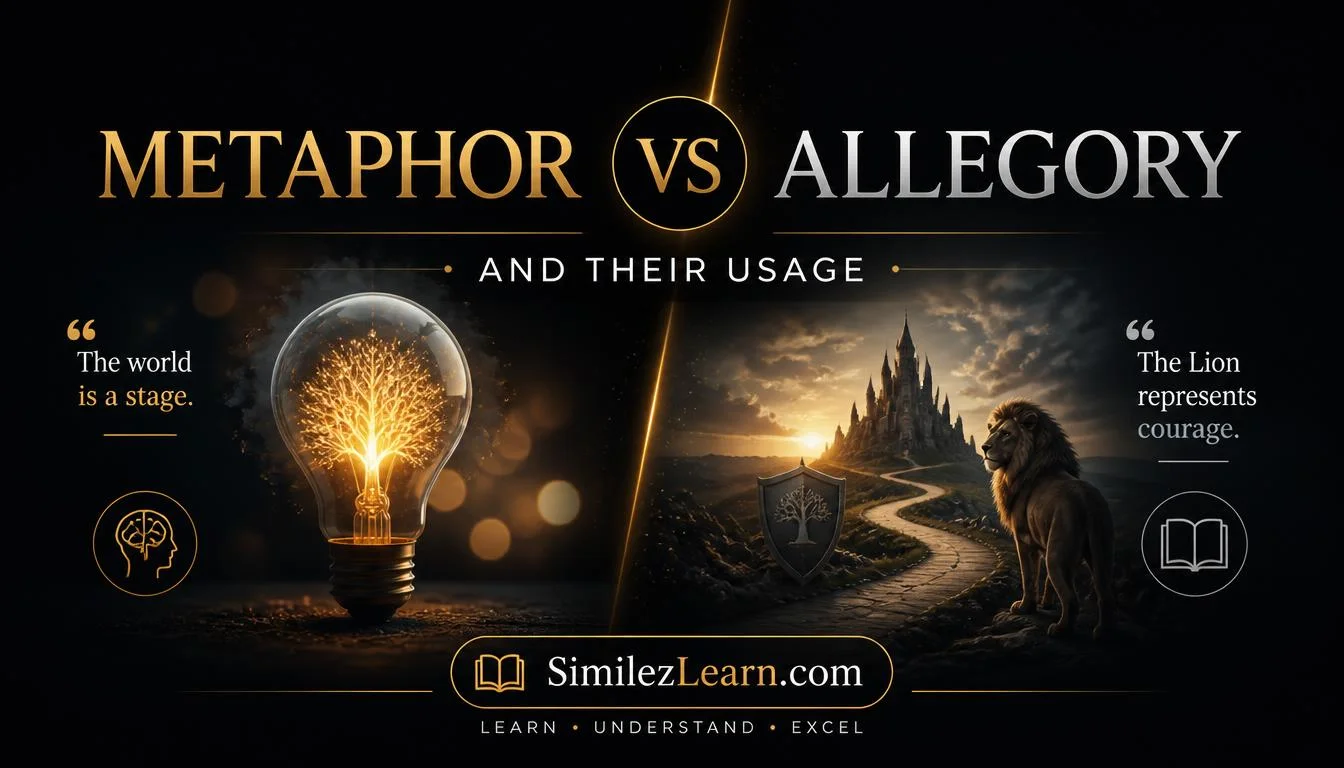 metaphor vs allegory