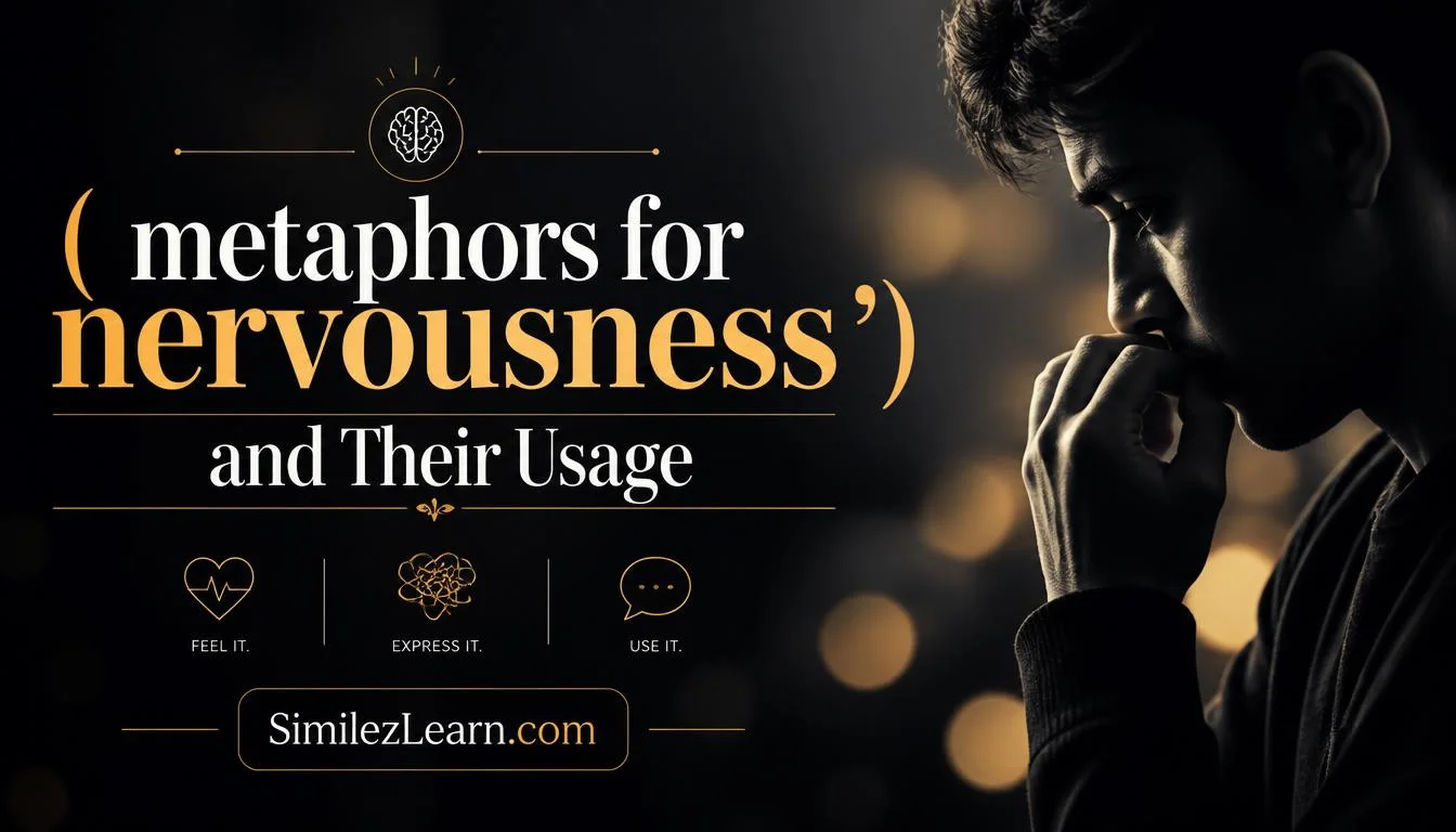 metaphors for nervousness