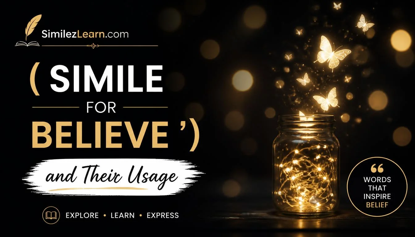 simile for believe