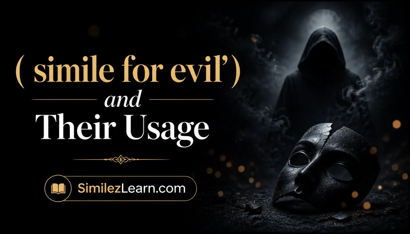 simile for evil