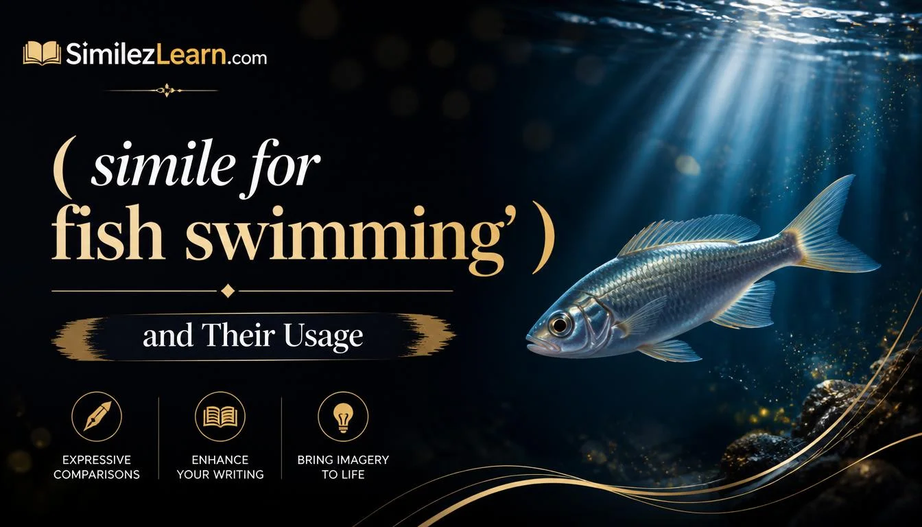 simile for fish swimming