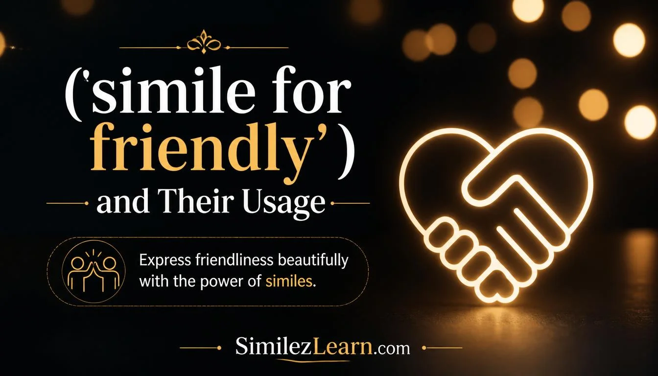 simile for friendly