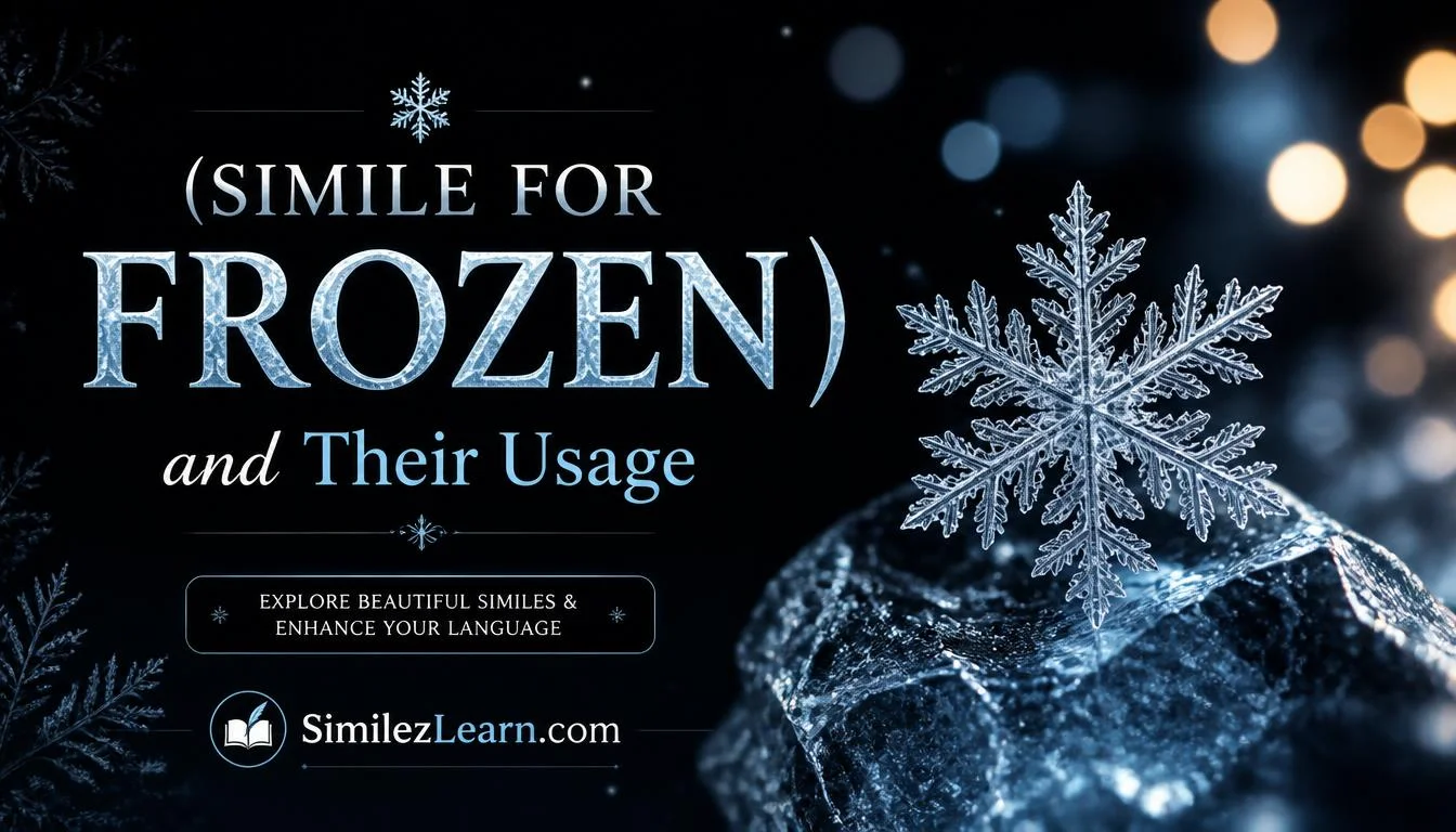 simile for frozen