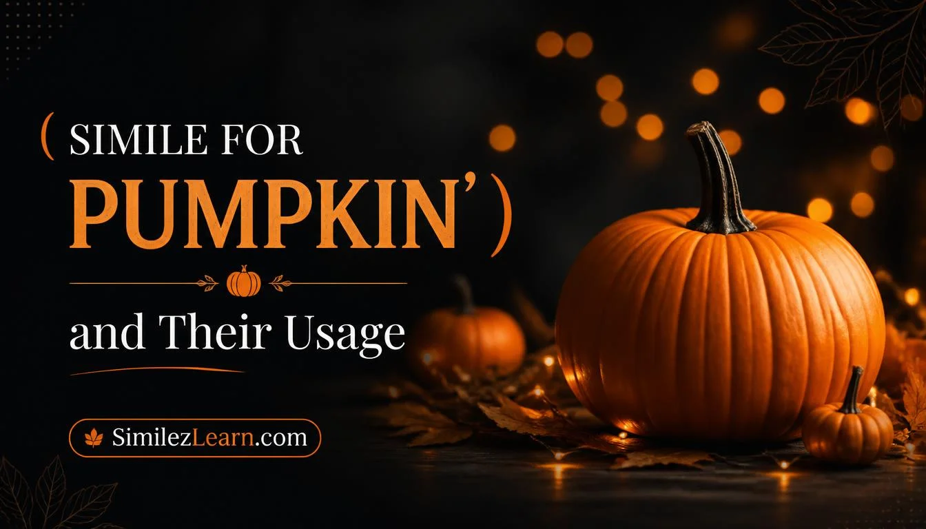 simile for pumpkin