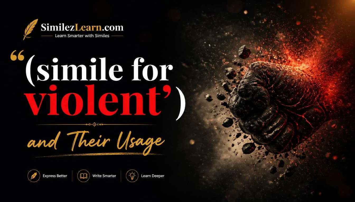 simile for violent
