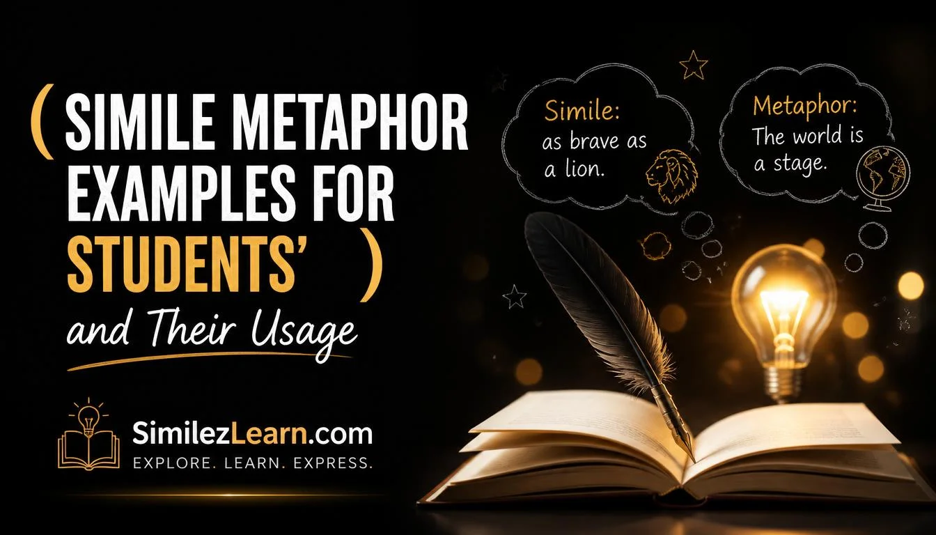 simile metaphor examples for students