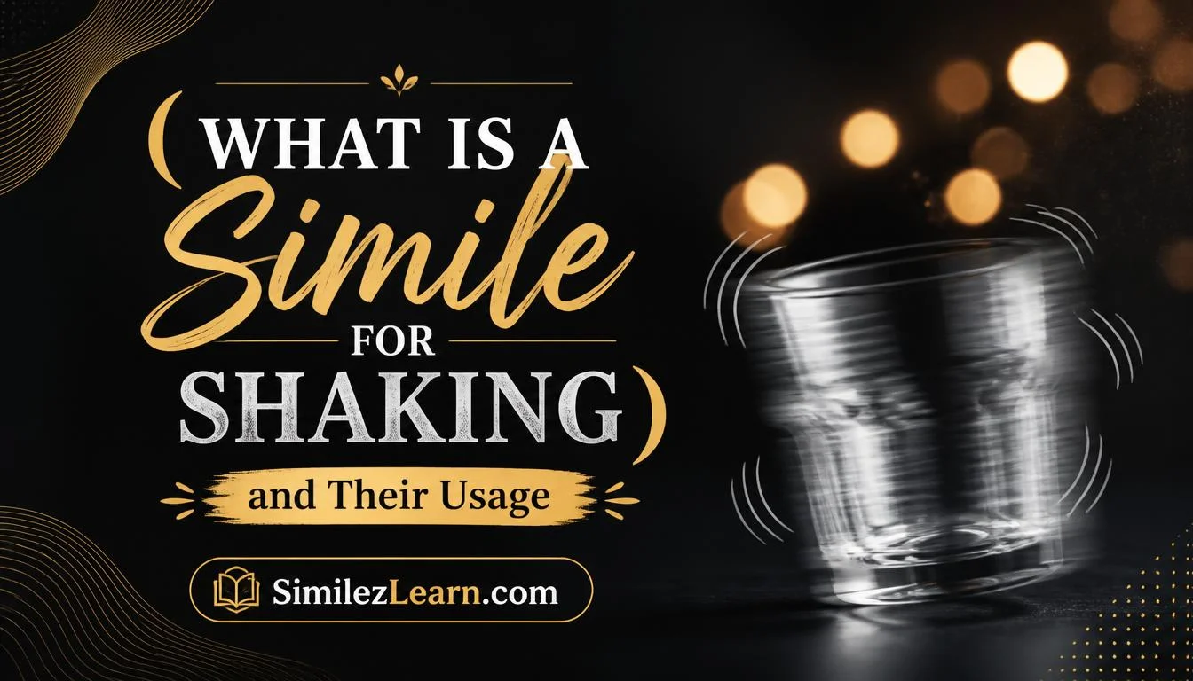 what is a simile for shaking